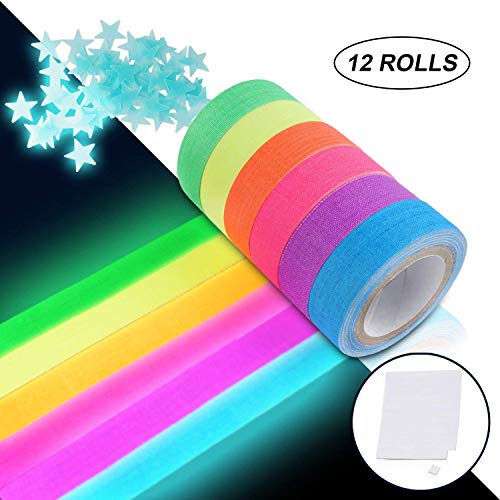 Uv blacklight reactive tape neon gaffer fluorescent clo…