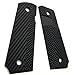 EXEL Cool Hand 1911 Full Size G10 Slim Grips, 3/16 Thin, Big Scoop, Ambi Safety Cut, OPS Texture, These Grips Only Work with Short Bushings, Black, HH1S-J1S-1