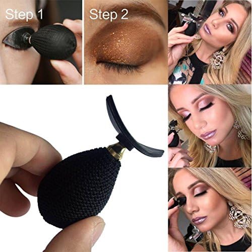Cyiecw 2018 Lazy Eyeshadow Stamp Crease Silicone Eye Shadow Applicators Makeup Tool Draw Eyeshadow in 3 Seconds (Black）