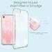 MASCHERI for iPhone 7 Case, Scratch Resistant [White Henna Mandala Floral Lace Design] TPU Bumper Clear Back Panel Hybrid Protective Case Cover for Apple iPhone 7 - Clear
