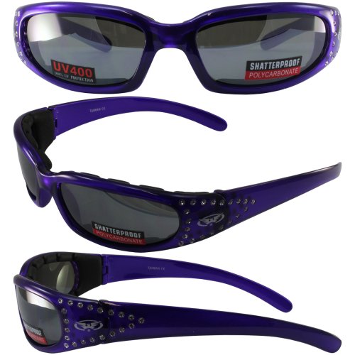 Global Vision Marilyn 3 Glasses (Purple Frame/Flash Mirror Lens)
