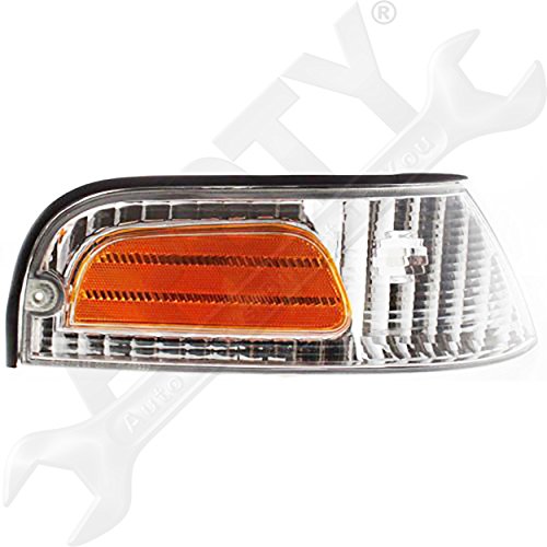 APDTY 2741414 Turn Signal Park Lamp Light Housing Assembly Fits Front Right 1998-2004 Ford Crown Victoria (Replaces F8AZ-13200-AA, F8AZ13200AA)