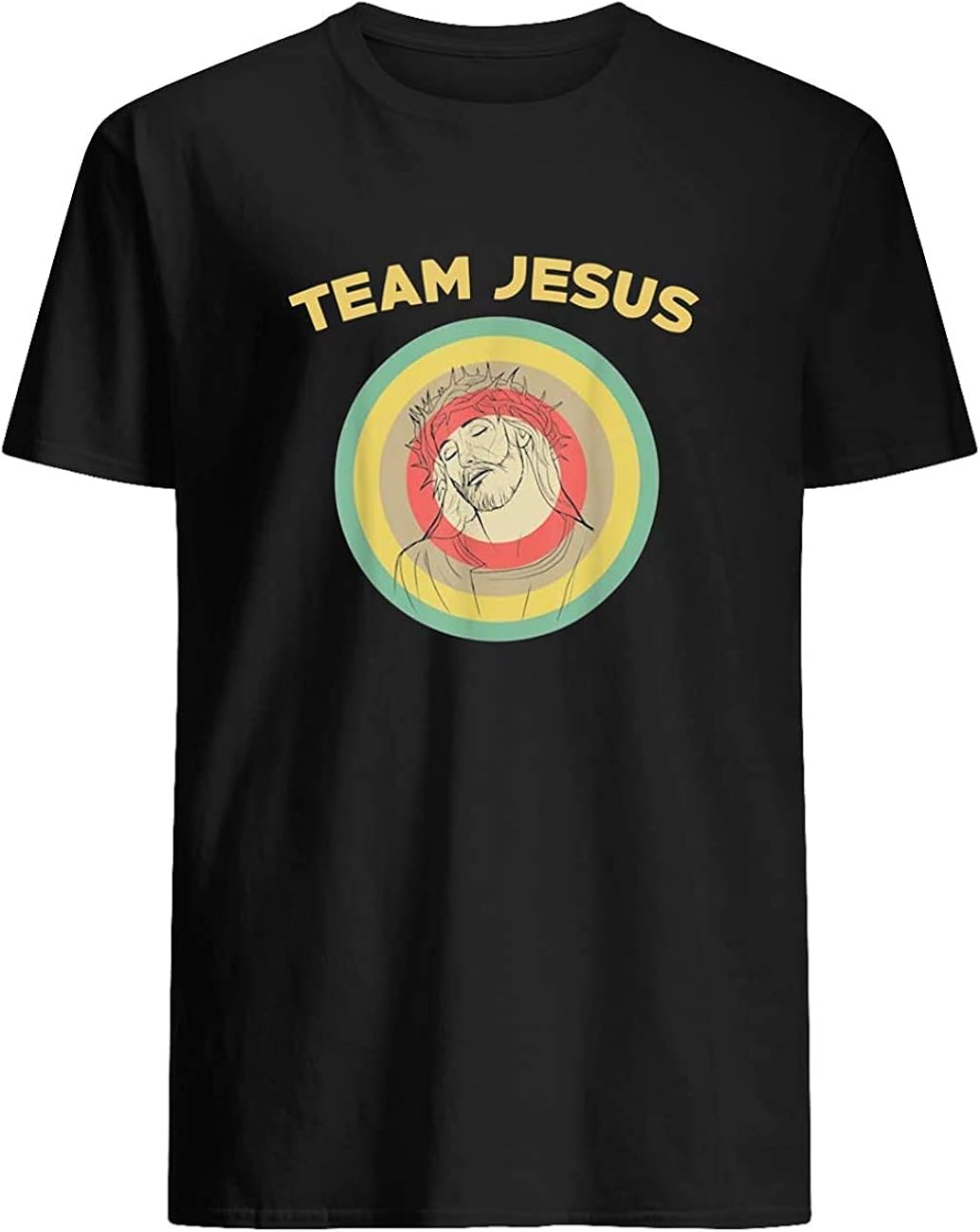 Team Jesus T TShirt_BlackS011 Black Amazon.co.uk Clothing