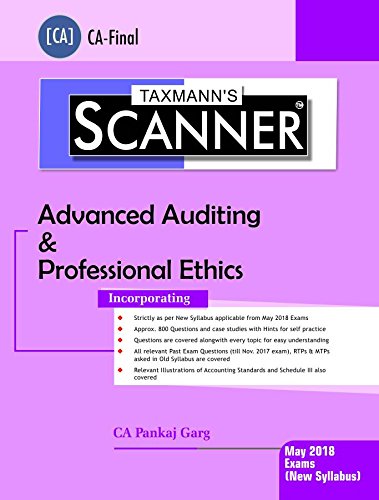 Scanner-Advanced Auditing & Professional Ethics (CA-Final)(May 2018 Exams-New Syllabus) 