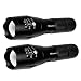 2Pcs High-Powered TC1200 LED Flashlight Military Grade Tactical LED High Lumen 5 Modes Zoomable Flashlights primary
