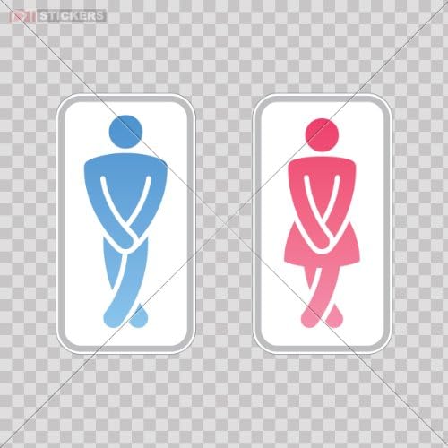 Decal Sticker Toilet Bathroom Sing Size: 5 X 2.7 Inches Vinyl color print
