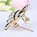 HuntGold 1 PC New Fashion Women Delicate Little bee Crystal & Rhinestone Pin Brooch Black