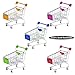 Anself Cute Metal Mini Shopping Supermarket Cart Pet Bird Toy for Parrot Random Color