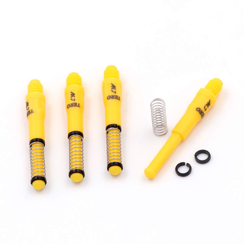 CUESOUL TERO AK7 Yellow Dart Stems Dart Shafts Built-in Spring Telescopic,Set of 4 pcs-S (CS-AK7+S4)