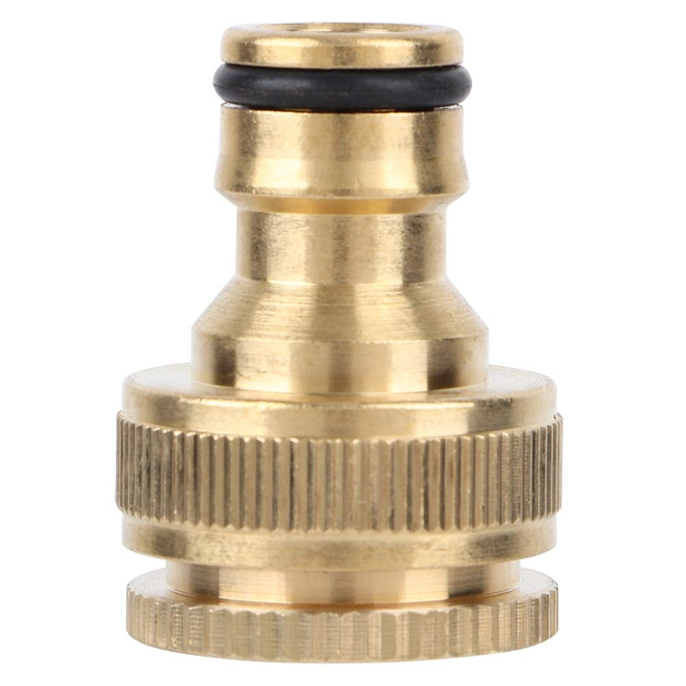 Kuuleyn Hose Connector,3/4 Brass Quick Connection Water Pipe Adapter for Home Garden