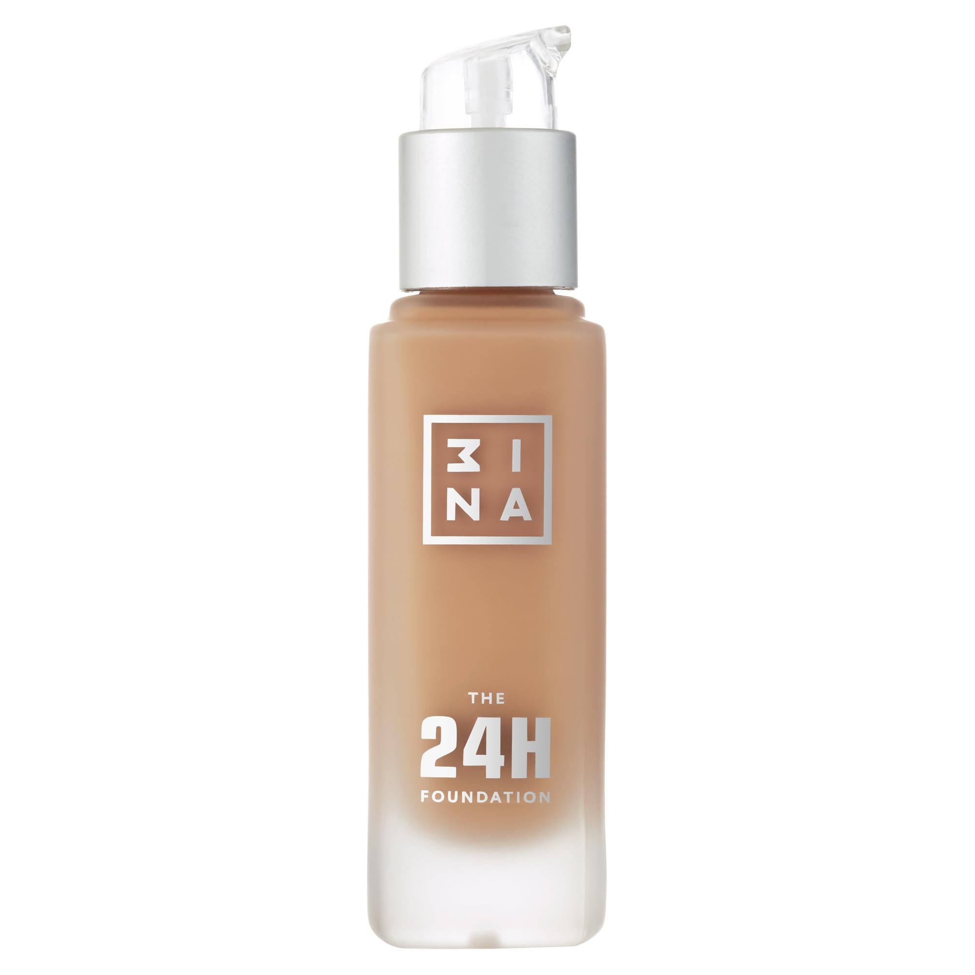 3INA MAKEUP - The 24h Foundation 618 - Sand Foundation Neutral/Pink Undertone - 24H Waterproof Liquid Foundation Full Coverage - Matte Foundation for Flawless Skin - Vegan - Cruelty Free