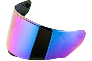 LS2 Assault/Rapid/Stream Pinlock Ready Outer Face Shield Street Motorcycle Helmet Accessories - Rainbow Iridium/One Size