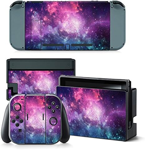 Nintendo Switch Skin Stickers,HARDKING Full Set Faceplate Skin Decal Stickers for Nintendo Switch Console & Joy-con Controller & Dock Protection Kit