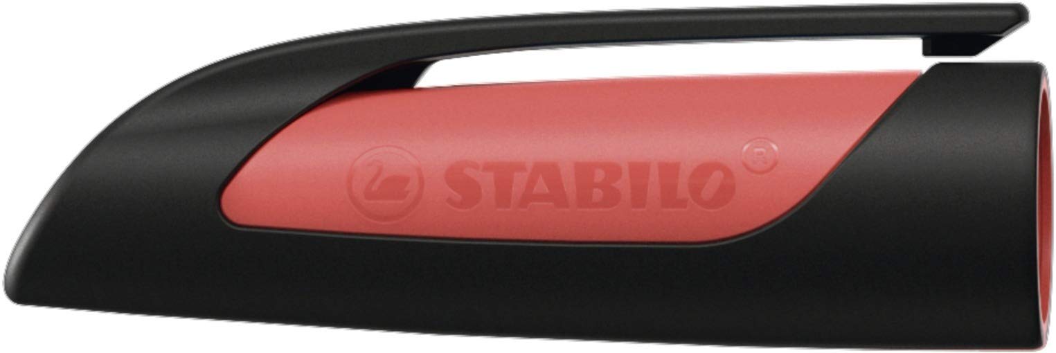 STABILO Ergonomic School Fountain Pen EASYbuddy - Cap - black/coral