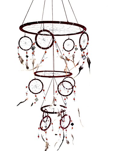 Dream catcher - traditional feather and mosaic glass br…