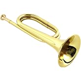 Military Emergency Bugle Cavalry Trumpet Brass Blowing Old Style Copper