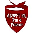 JXGZSO Foster Dog Bandana - Adopt Me, I'm a Foster Dog