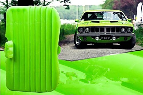 In-car Inflatable Mattress Karnotech Travel bed Air Mattress Outdoor Sofa for 99% car types Green