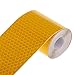 FENICAL Adhesive Reflective Tape Sticker Safety Tape Conspicuity Tape 3M (Golden Yellow)
