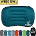 Wise Owl Outfitters Ultralight Inflatable Camping Pillow – Lightweight Compressible Ergonomic Compact Inflating Small Travel Pillow Backpacking, Camp Gear Smart Push Button Air Valve – Teal