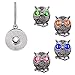 Ascrafter Owl Zipper Pulls Charm,4 Pack