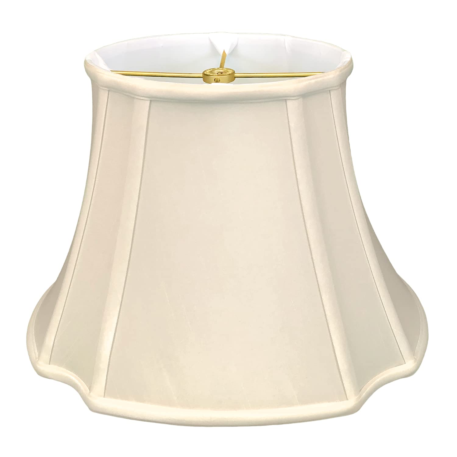 Photo 1 of Royal Designs, Inc. BS-709-17BG Oval Inverted Corner Basic Lamp Shade, (7.75x10) x (14.75x17) x 11.75, Beige