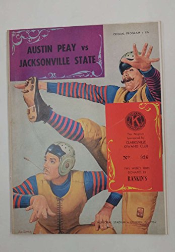 Austin Peay vs Jacksonville State Municipal Stadium Football 1962 Program J69050