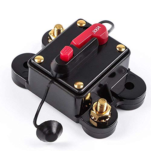 ANJOSHI Circuit Breaker 300amp 50A-300A with Manual Reset Home Solar System Fuse Holder for Car Audio and Amps Protection 12V-24V DC Reset Fuse Inverter Replace Fuses