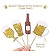 Levfla 24pcs Beer Mug Cupcake Toppers