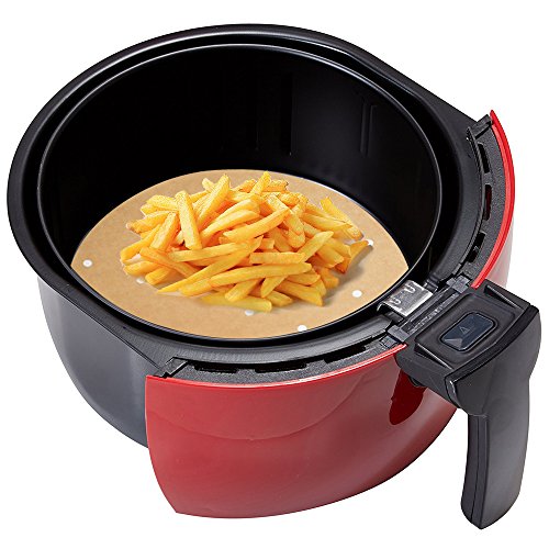100pcs Air Fryer Liners, BESEGO 7inch Bamboo Steamer Liners, Premium Perforated Parchment Steaming Papers, Non-stick Steamer Mat, Perfect for 3.4~3.7 QT Air Fryers/Baking/Cooking/Steaming - Thumbnail 6