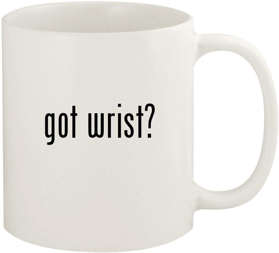 got wrist? - 11oz Ceramic White Coffee Mug Cup, White