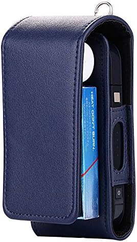 BBTI Case 4 colors PU Leather Box Holder Storage Anti Scratch Full Protective Carrying Case for iQOS Electronic Cigarette 2nd Generation (PU Blue)