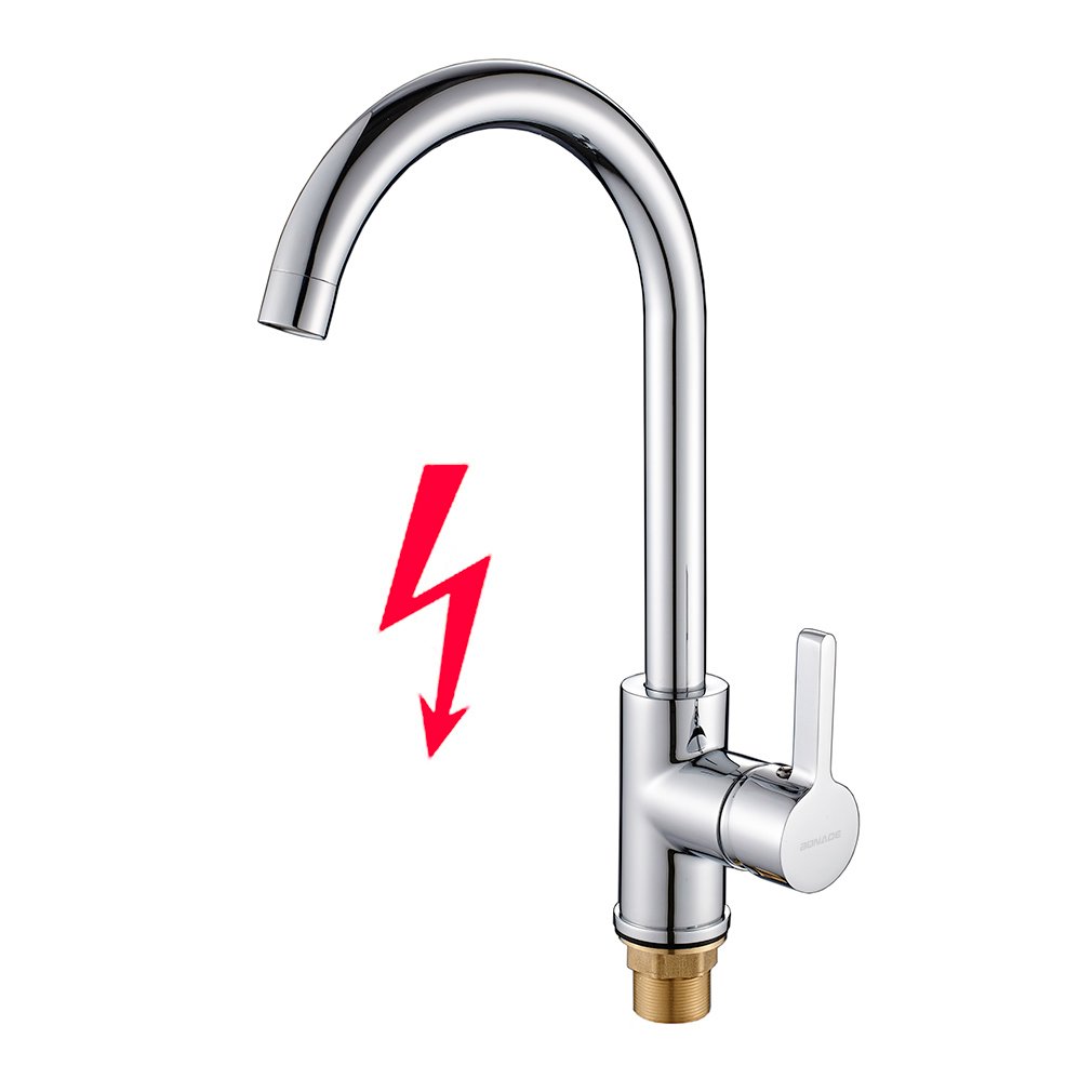 Niederdruck Wasserhahn Küche, WOOHSE 360° Drehbar Küchenarmatur Armatur