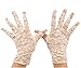 VIVIANSBRIDAL Women's 2019 Short Elegant Lace Wedding Gloves, Champagne