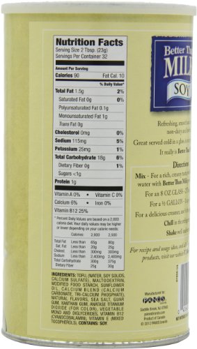Better Than Milk Vegan Soy Powder, 25.9-Ounce Canisters (Pack of 2)