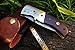 DKC Knives (70 5/18) DKC-97-X Beaver Damascus Folding Pocket Knife 4.5