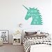 Unicorn Silhouette Wall Decal | If You Can Dream It Quote Lettering | Vinyl Home Decor for Girl's Bedroom, Playroom or Bathroom | Black, White, Pink, Purple, Gold, Other Colors | Small, Large Sizes