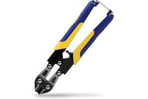 8-inch Jewelry Making Chains Cutter with Bi-Material Ergonomic Handle Grip, Security Lock, Chrome Vanadium Steel Blade for Wi