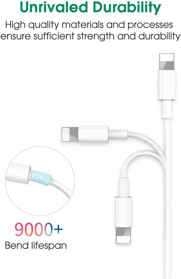 (Apple MFi Certified)iPhone Charger,2Pack 5W Usb Power Adapter & Lightning to Usb Cable,3FT Lightning Cable Fast Charging Data Sync Transfer Cord with USB Plug Wall Charger for iPhone 11 XS XR X 8 7 6: Home Audio & Theater