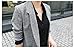 Lingswallow Womens Classic Drape Lapel Open Front Long Jacket Blazer Trench Coat