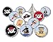 Pirate Birthday Party Favor Stickers - 180 Labels