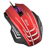 Decus Respec Gaming Mouse, Red-Black