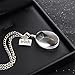 Iumer Natural Dandelion Chain Double - sided Gem Glass Ball Necklace