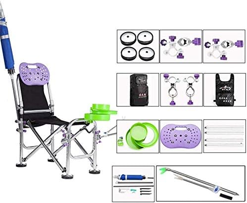 Multifunctional Ultra-Lightweight Small Fishing Chair, European Style Adjustable Sleeping Fishing Chair Bag, Oversized Widening Seat, Folding Chair