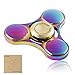Elongdi EDC Fidget Spinner Precision Metal Help Focus Durable Hand Spinner Toy Perfect for Spend Time Relieves Anxiety Fidget ADHD Autism Lessen Boredom (Rainbow)