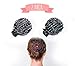 Attractive Hand-Crafted Hair Holder: Bun Maker, Clip and Grip for Thick and Thin Hair. 2 Uniquely Hand-Painted Pieces.