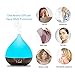 Alexa Diffuser, Ultrasonic Diffuser Generation 2 300ml Black Aromatherapy Essential Oil Diffuser, Aroma Cool Mist Humidifier with 7 Colored Lights Changing Echo Dot and APP Control, Timer Humidifiers