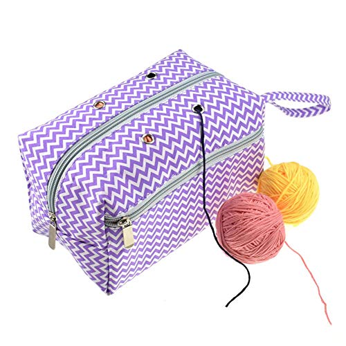 Nifera Yarn Storage Bag DIY Hand Weaving Tools Organizer Weaving Handbag Weaving Tool Tote Crochet Thread Storage Mesh Bag 12x21.5x13 cm