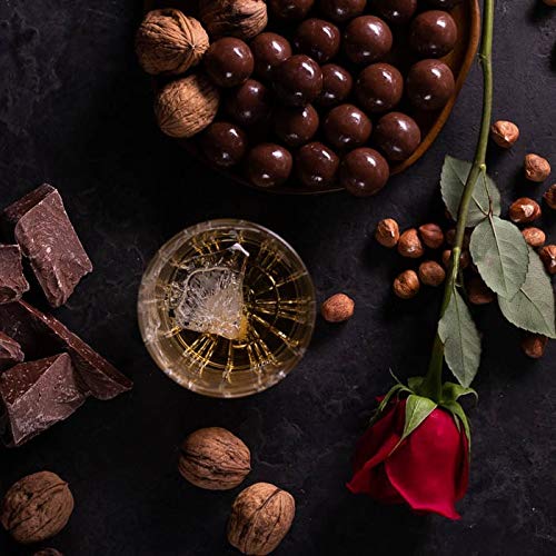 Whiskey Flavored Truffle Decanter by Man Crates - Includes 20 Whiskey-Flavored Chocolate Truffles (0.46 oz each) - Reusable Cut Glass Decanter (750 ml) - Great Holiday Gift for Men