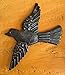 It's Cactus Small Metal Accent Bird for Bathroom Living Room or Bedroom Decor, Wall Hanging Figurine, Bird Lovers Collectible Statues, Handmade in Haiti 5 in. x 4.5 In.